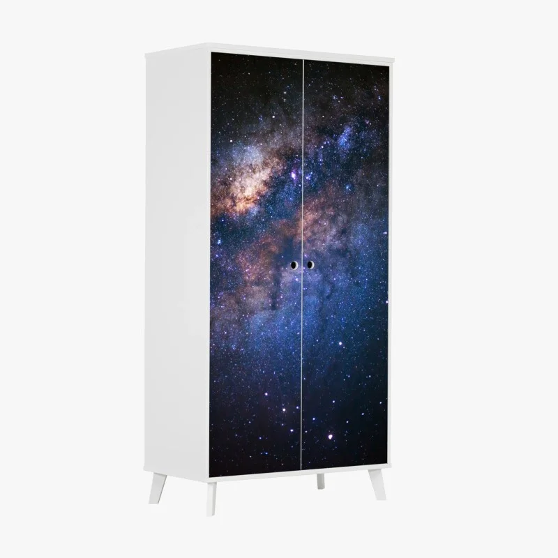 Naklejka na szafę droga mleczna nocne niebo