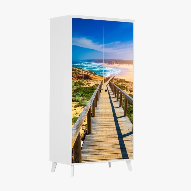 Naklejka na szafę deptak do Praia da Bordeira