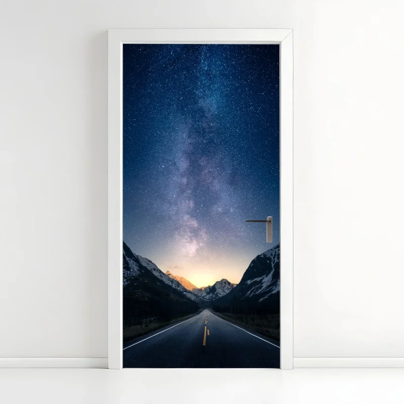 Naklejka na drzwi droga ku gwiazdom