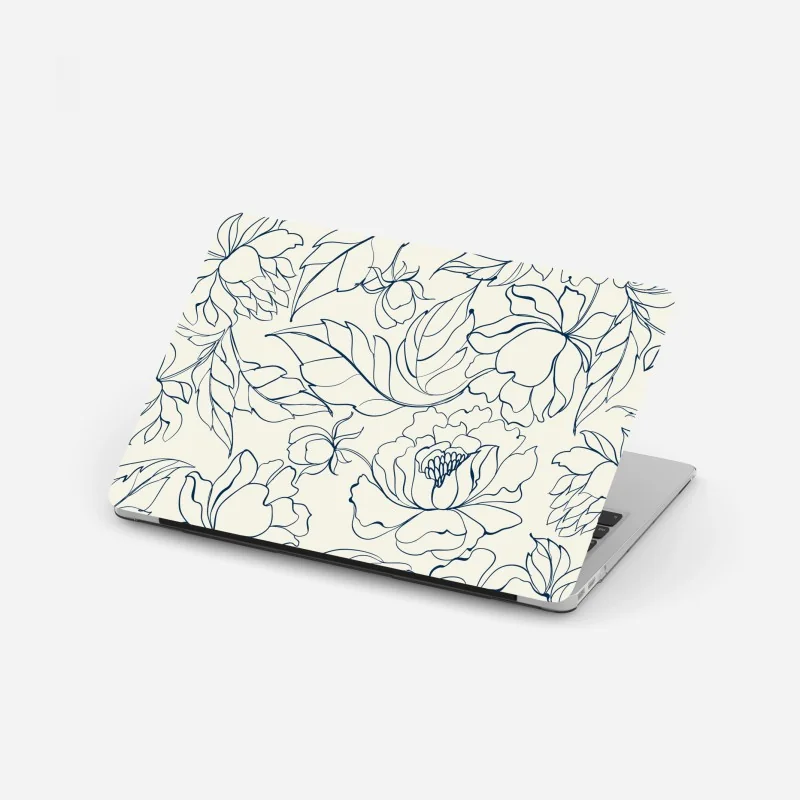 Naklejka na laptopa krople rosy na liściach – Wallissimo®