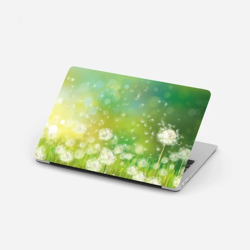 Naklejka na laptopa biały bocian nad jesiennym jeziorem – Wallissimo®