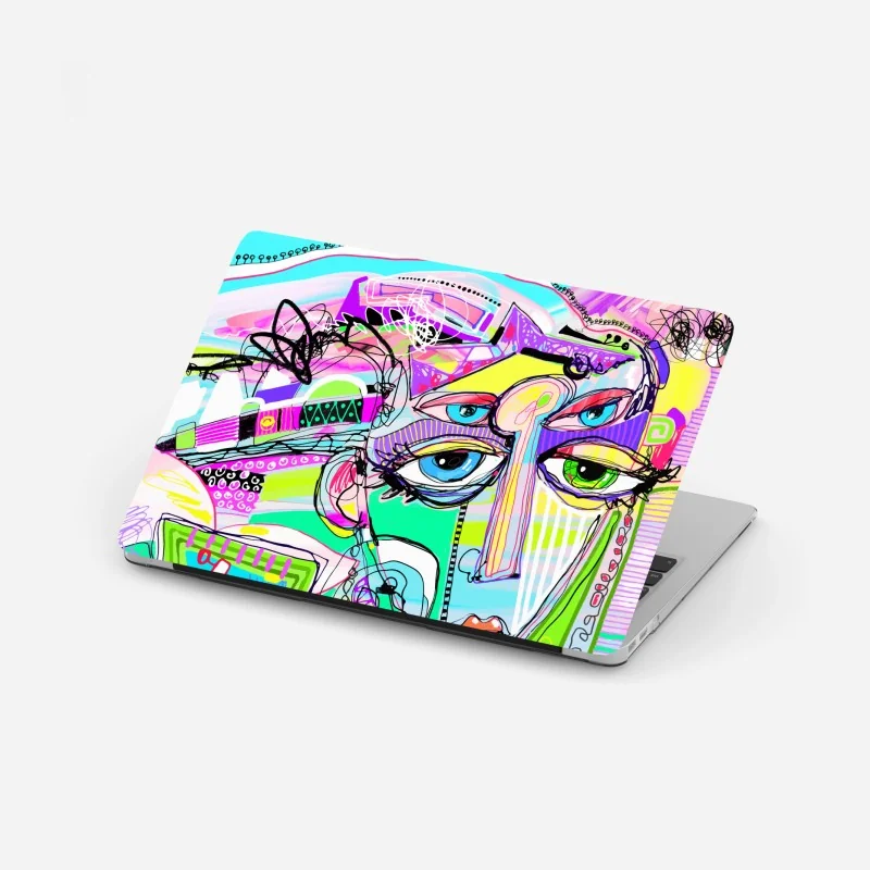 Naklejka na laptopa wschód słońca nad zielonymi wzgórzami z kamienną ścieżką – Wallissimo®