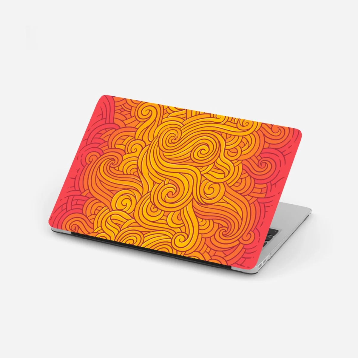 Naklejka na laptopa ciepły wirujący abstrakcyjny wzór – Wallissimo® Naklejka na laptopa ciepły wirujący abstrakcyjny wzór – Wallissimo®