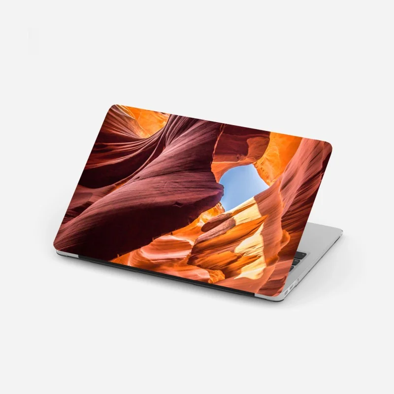 Naklejka na laptopa żywy gradient falowy wzór – Wallissimo®