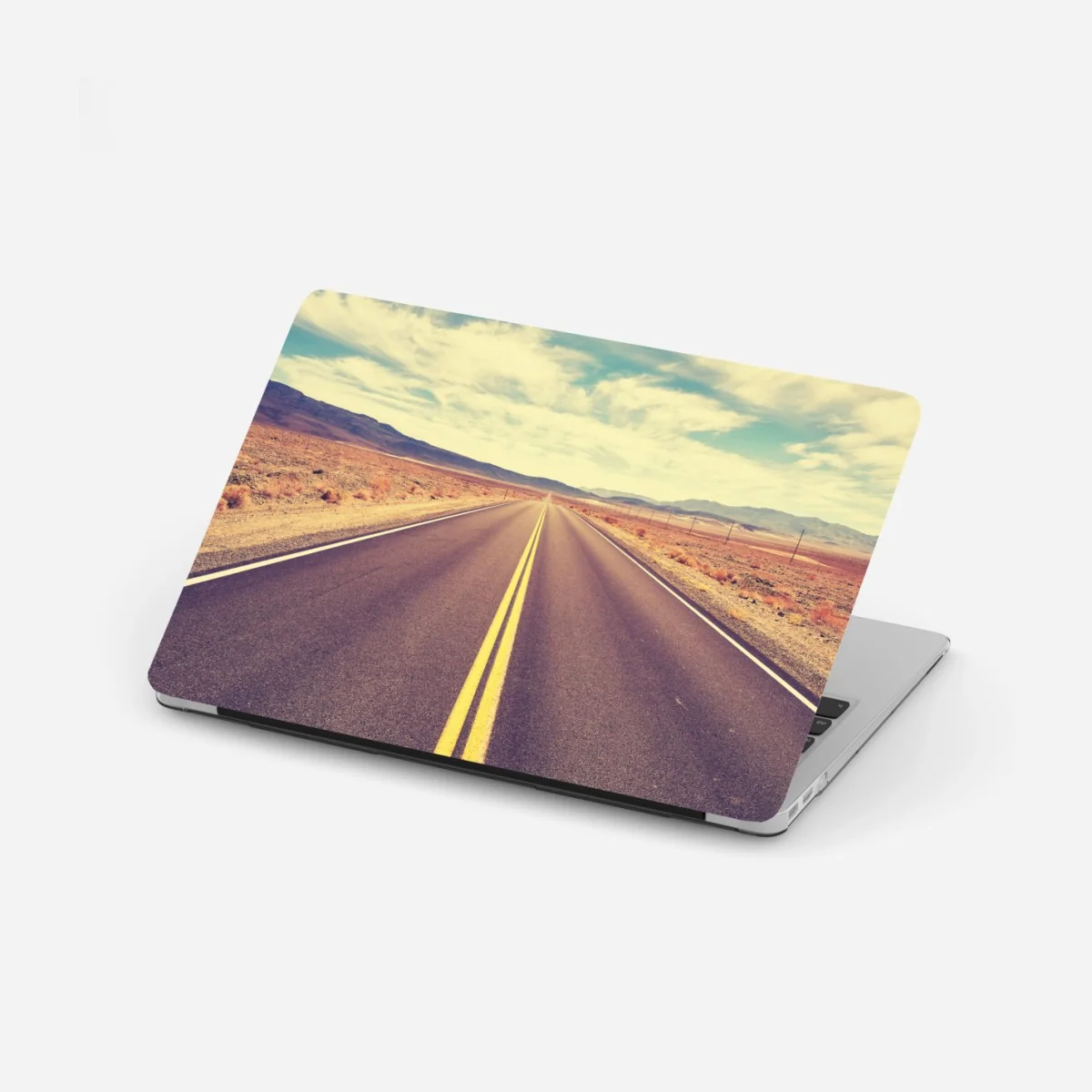 Naklejka na laptopa vintageowa droga przez pustynię, Dolina Śmierci – Wallissimo® Naklejka na laptopa vintageowa droga przez pustynię, Dolina Śmierci – Wallissimo®