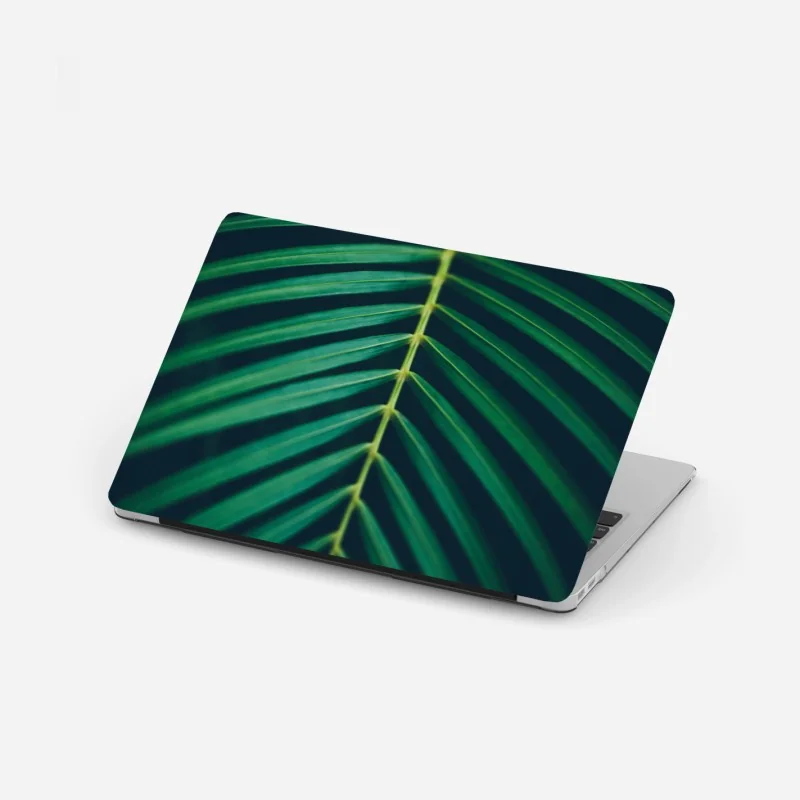 Naklejka na laptopa odrzutowiec na pasie startowym o zachodzie słońca – Wallissimo®