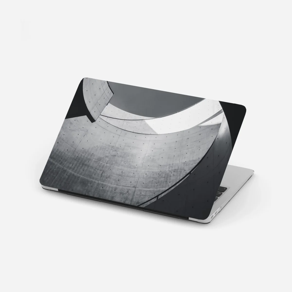 Naklejka na laptopa zakrzywione betonowe schody spiralne – Wallissimo® Naklejka na laptopa zakrzywione betonowe schody spiralne – Wallissimo®