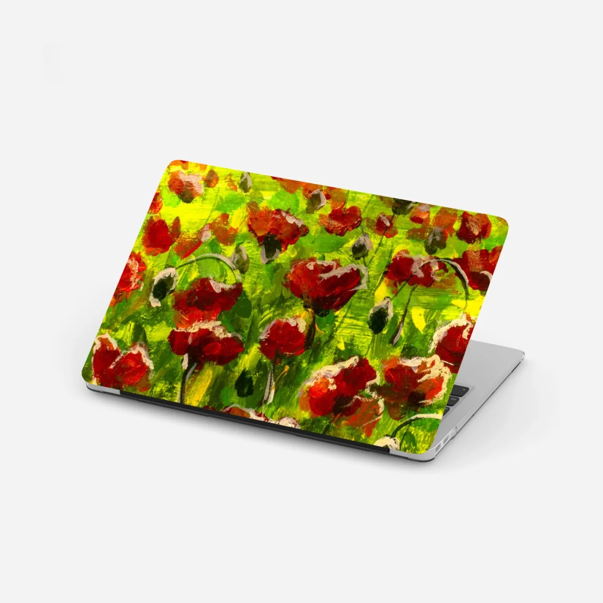 Naklejka na laptopa pole czerwonych maków – Wallissimo® Naklejka na laptopa pole czerwonych maków – Wallissimo®