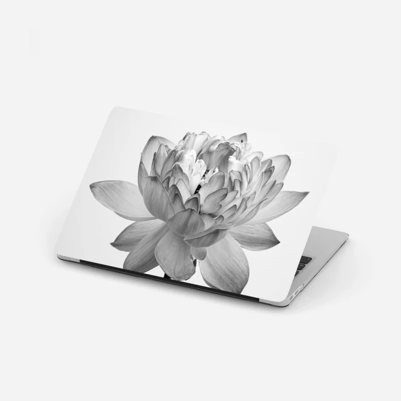 Naklejka na laptopa turkusowe tropikalne wybrzeże z palmami – Wallissimo®