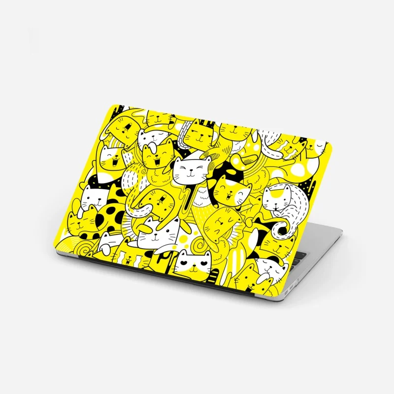 Naklejka na laptopa tropikalna plaża z palmami – Wallissimo®