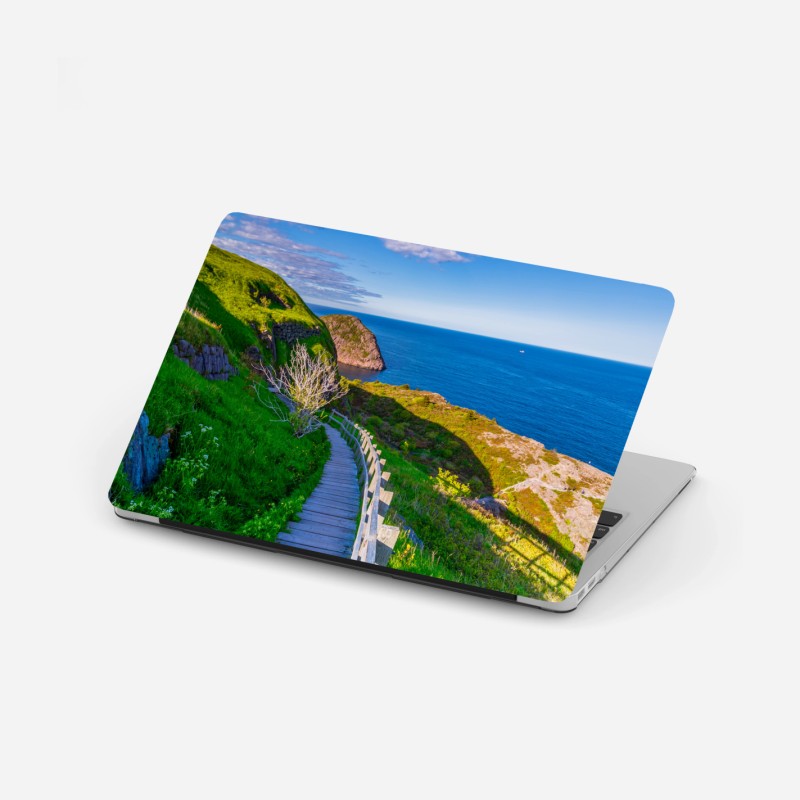 Naklejka na laptopa zachód słońca przy latarni Favaritx, Minorka – Wallissimo®