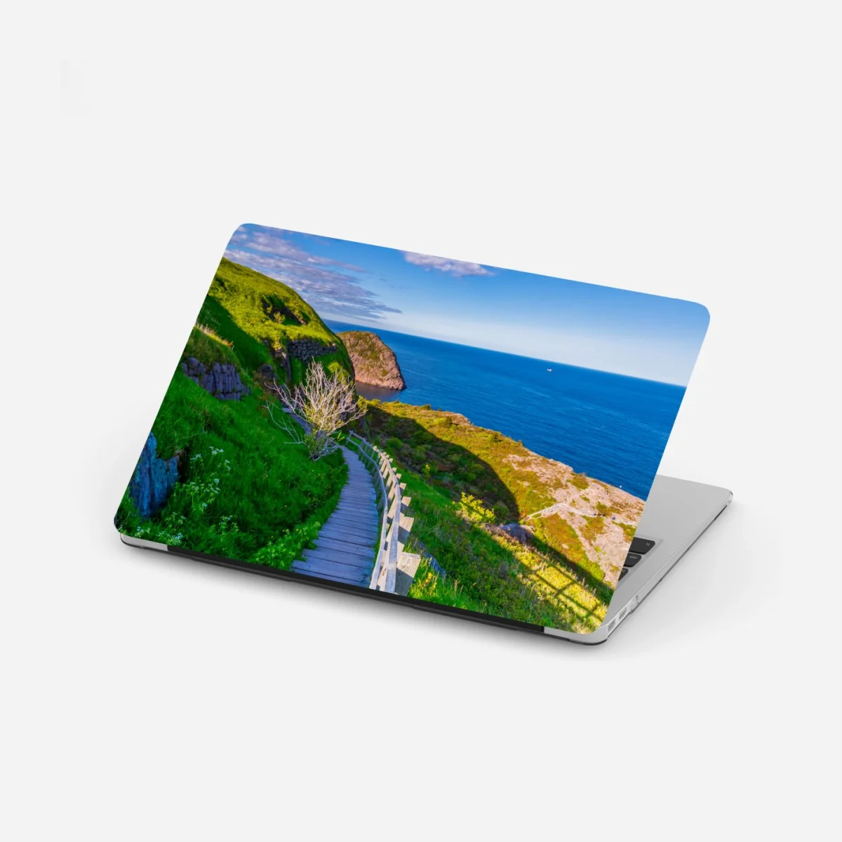 Naklejka na laptopa nadmorska ścieżka z widokiem na morze – Wallissimo® Naklejka na laptopa nadmorska ścieżka z widokiem na morze – Wallissimo®