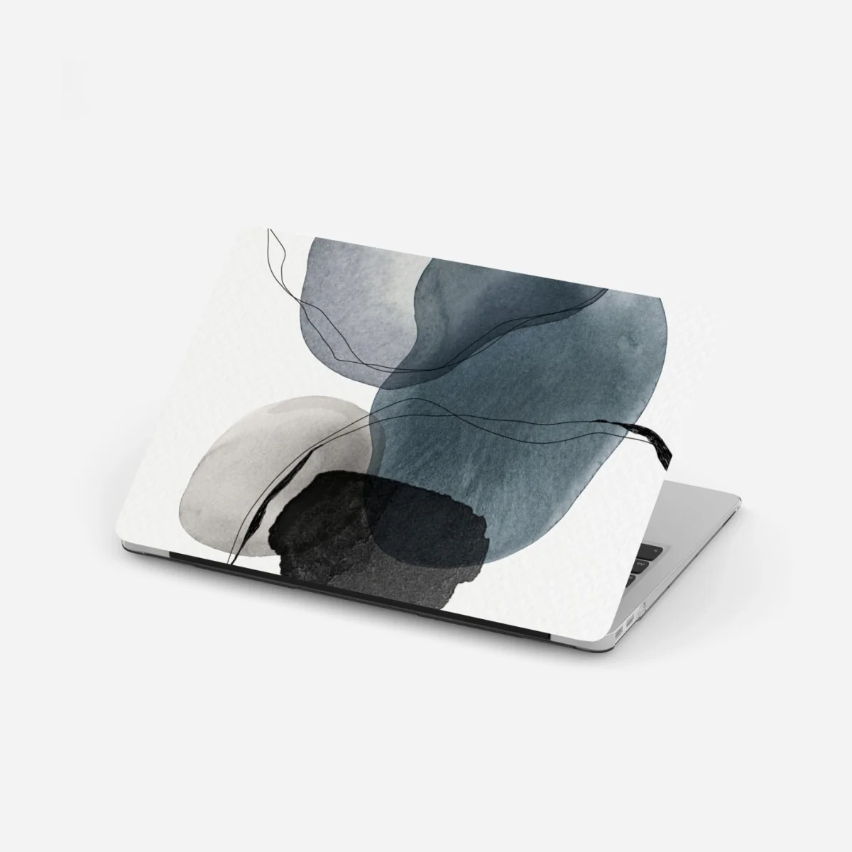 Naklejka na laptopa spokojne niebieskie akwarelowe kule – Wallissimo® Naklejka na laptopa spokojne niebieskie akwarelowe kule – Wallissimo®