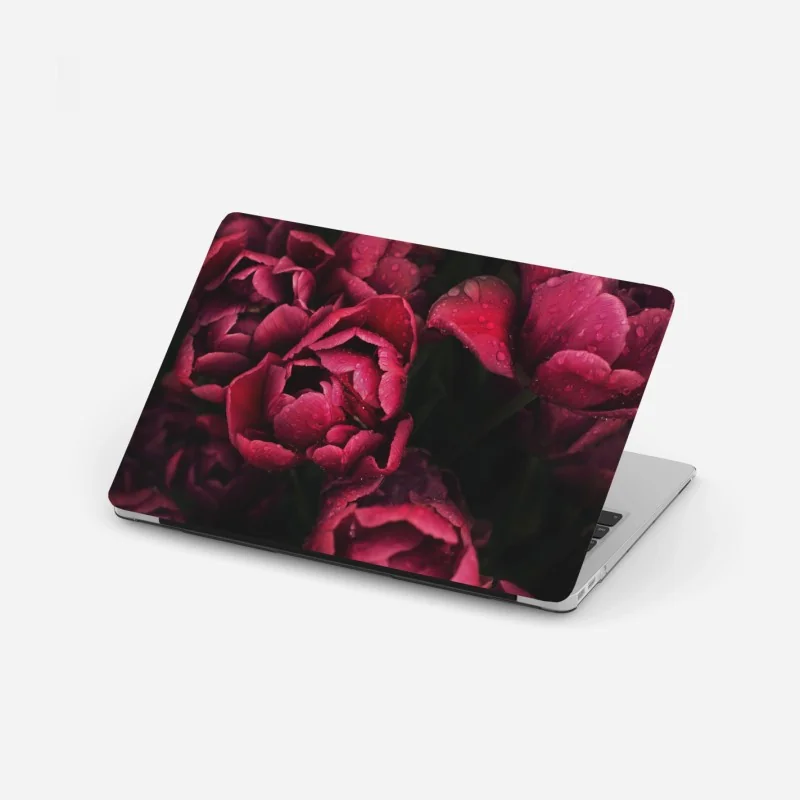 Naklejka na laptopa mglisty szronowy las – Wallissimo®