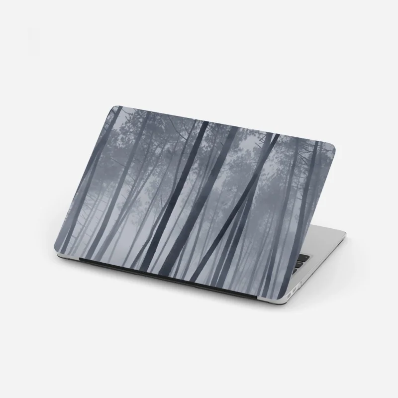 Naklejka na laptopa tropikalna turkusowa plaża z palmami – Wallissimo®