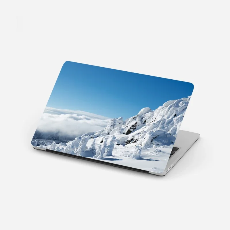 Naklejka na laptopa mszysty leśny strumień panorama – Wallissimo®