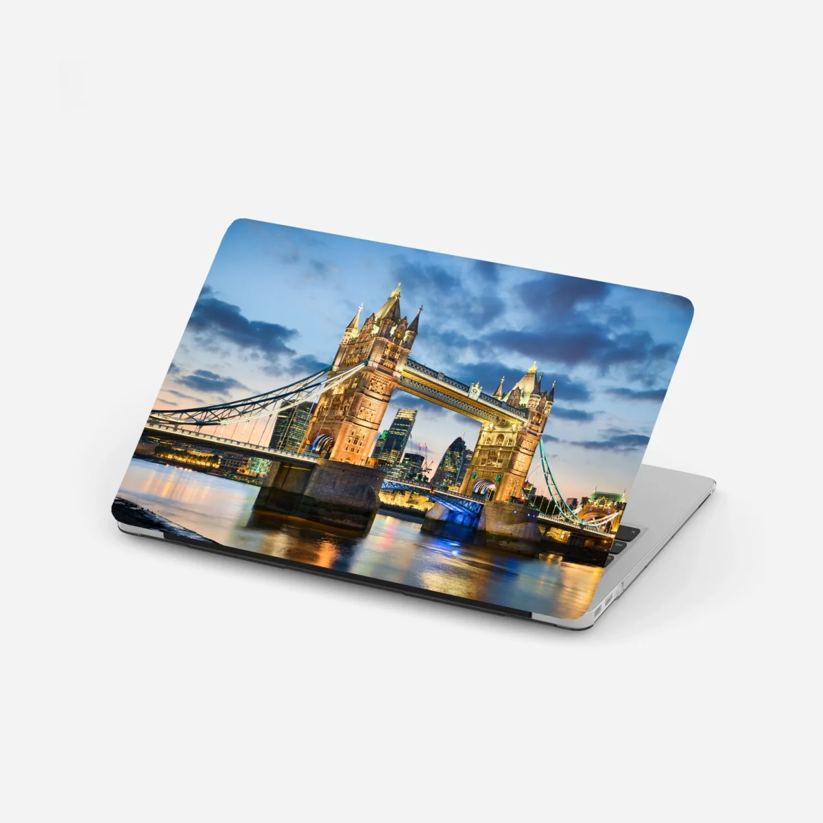 Naklejka na laptopa Tower Bridge o zachodzie słońca, Londyn – Wallissimo® Naklejka na laptopa Tower Bridge o zachodzie słońca, Londyn – Wallissimo®