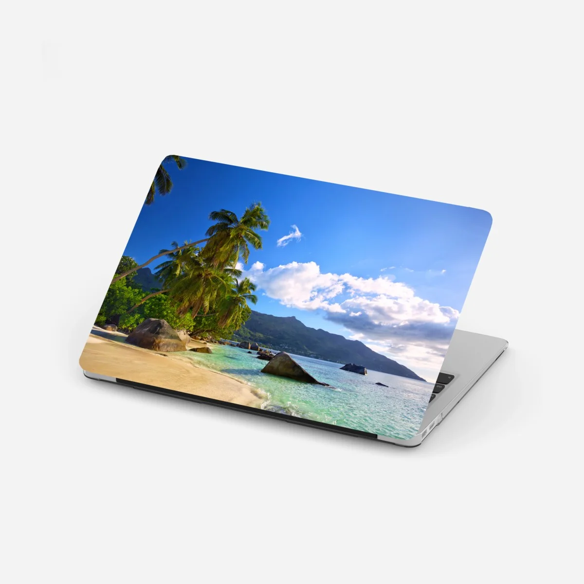 Naklejka na laptopa tropikalna plaża na Mahe – Wallissimo® Naklejka na laptopa tropikalna plaża na Mahe – Wallissimo®