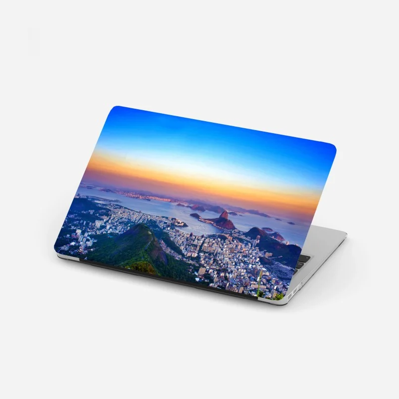 Naklejka na laptopa złoty mniszek przy zachodzie słońca – Wallissimo®