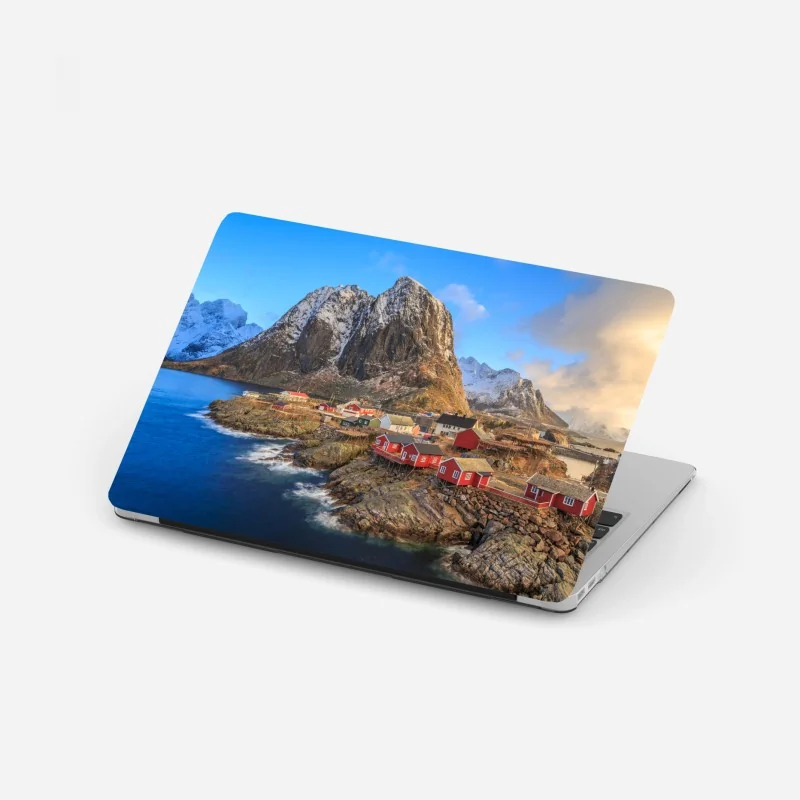 Naklejka na laptopa geometryczna klatka schodowa w perspektywie – Wallissimo®