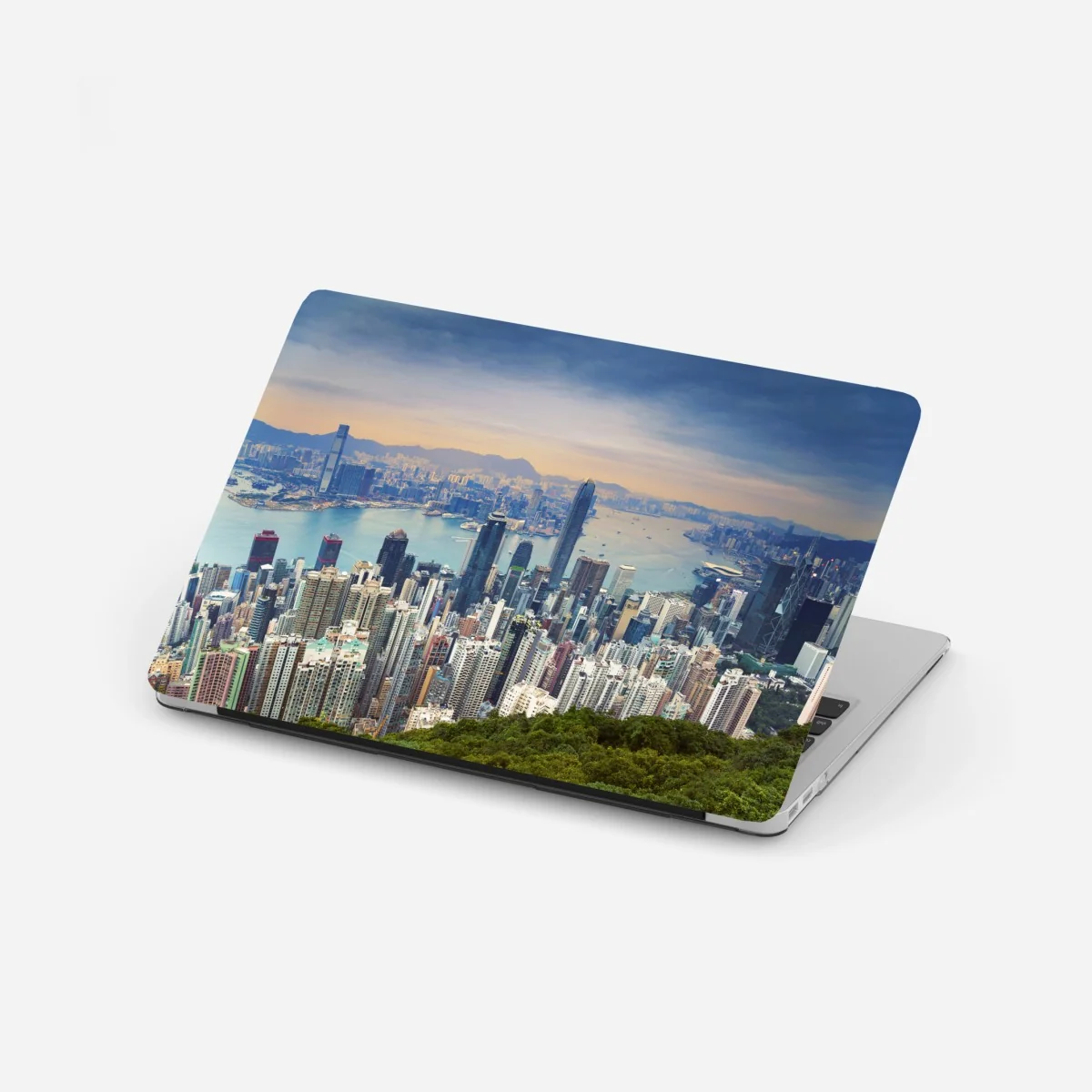 Naklejka na laptopa Hong Kong panorama miasta o zmierzchu – Wallissimo® Naklejka na laptopa Hong Kong panorama miasta o zmierzchu – Wallissimo®