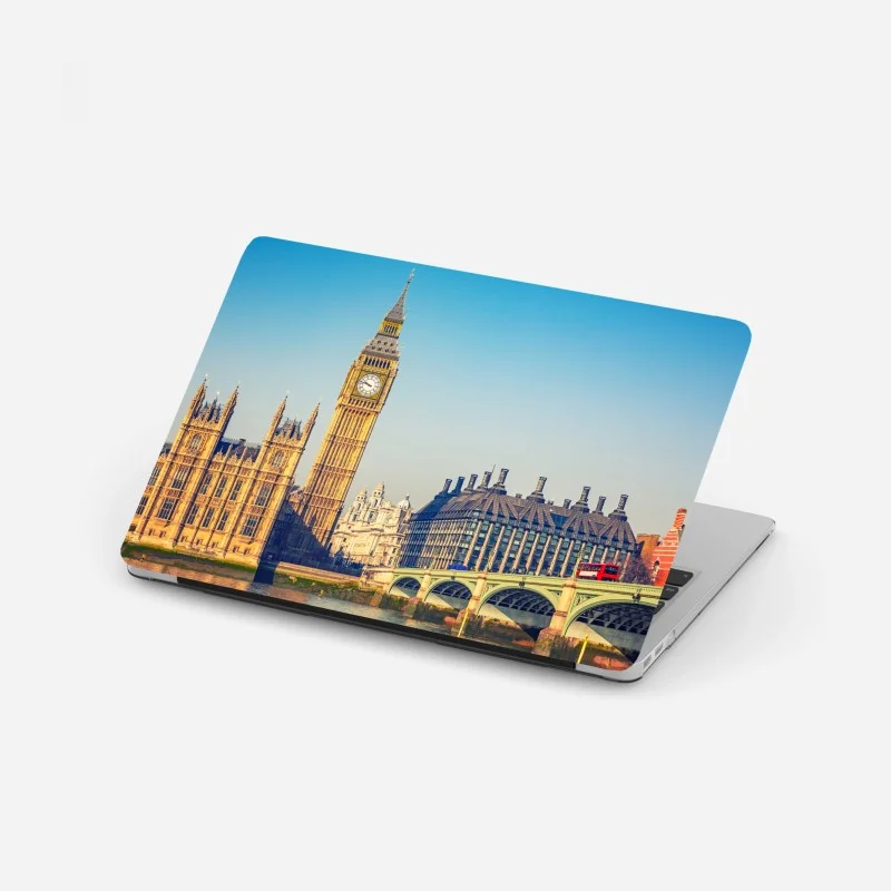 Naklejka na laptopa Londyn z Big Benem i mostem Westminster
