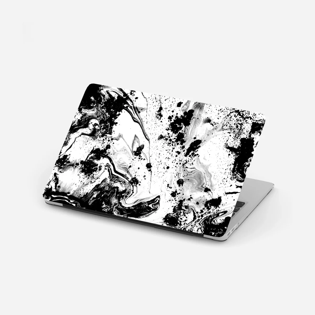 Naklejka na laptopa monochromatyczny marmur atramentowy abstrakcja – Wallissimo® Naklejka na laptopa monochromatyczny marmur atramentowy abstrakcja – Wallissimo®