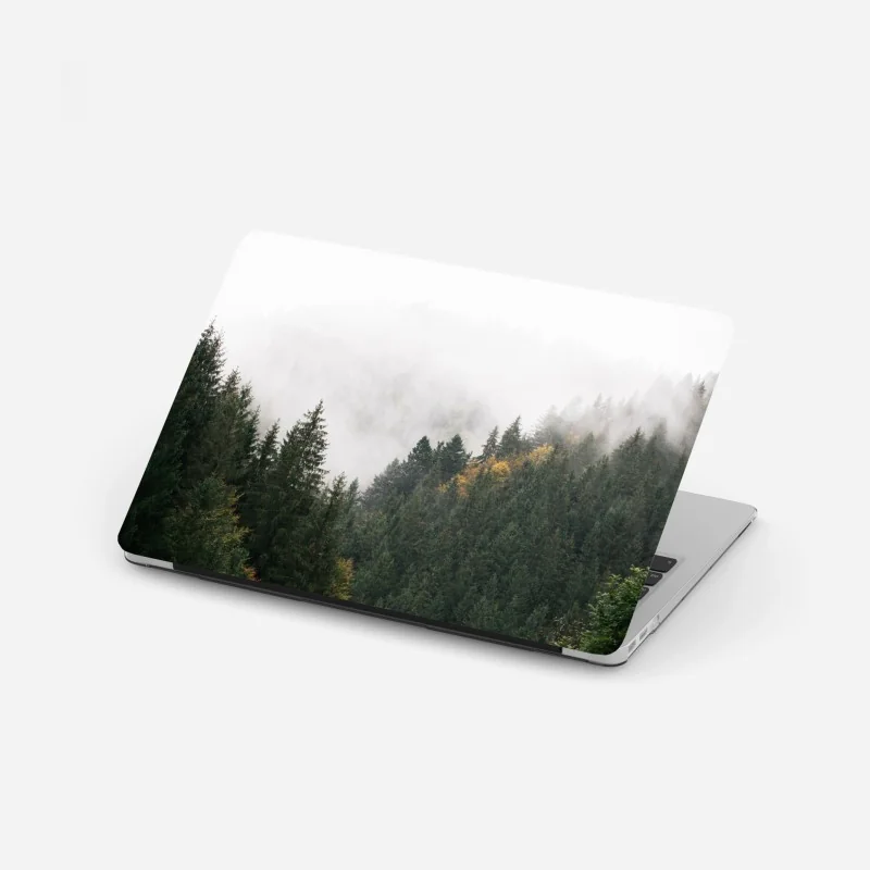 Naklejka na laptopa mszysty leśny strumień panorama – Wallissimo®