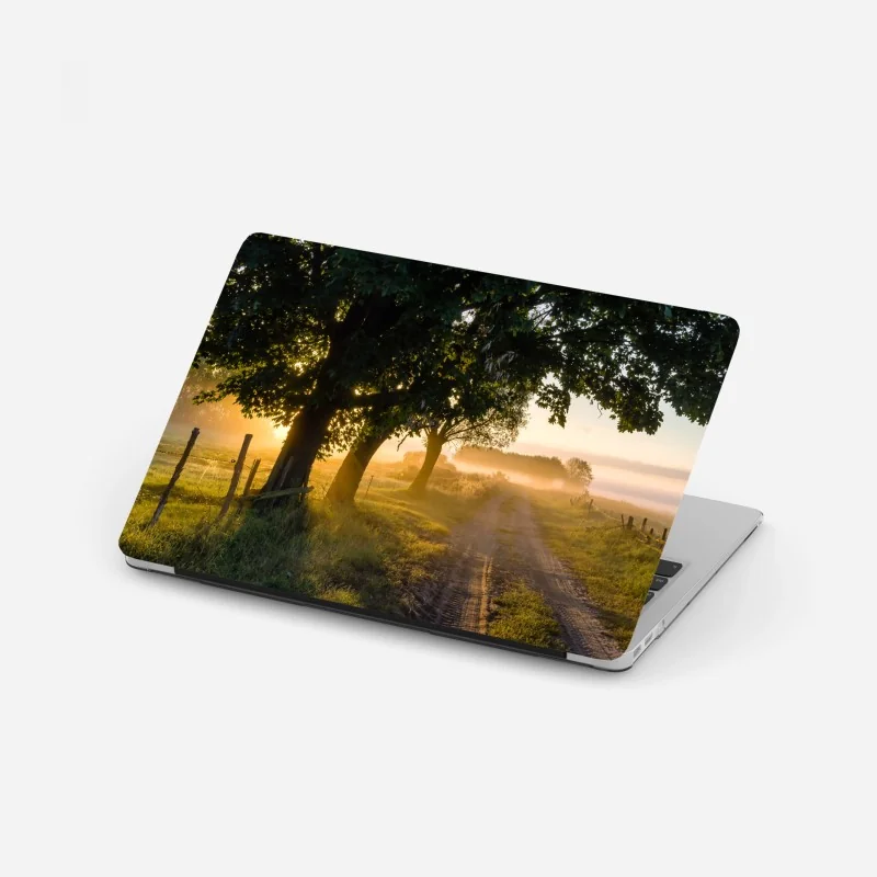 Naklejka na laptopa zachód słońca nad Nowym Jorkiem – Wallissimo®