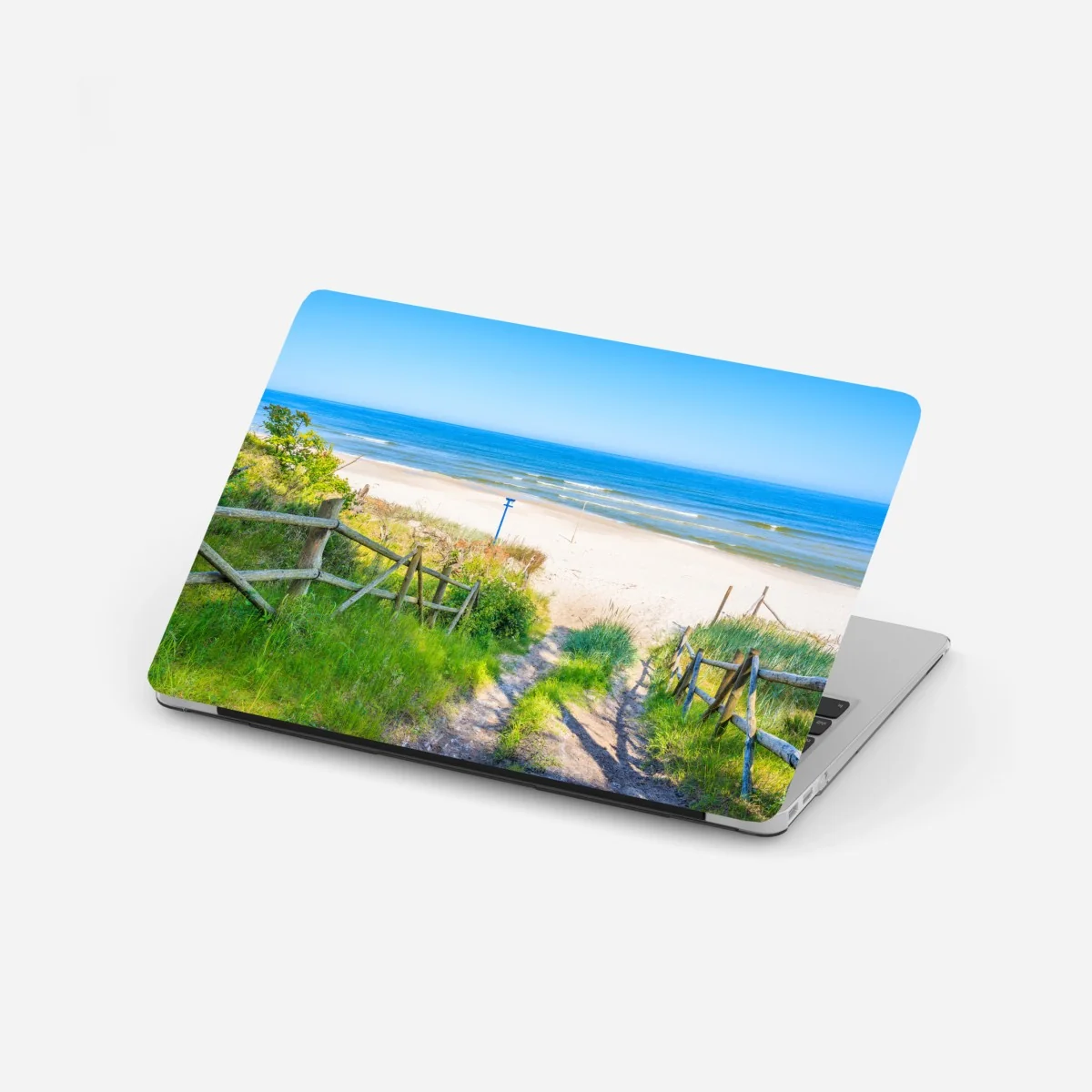 Naklejka na laptopa ścieżka na plażę nad Morzem Bałtyckim – Wallissimo®