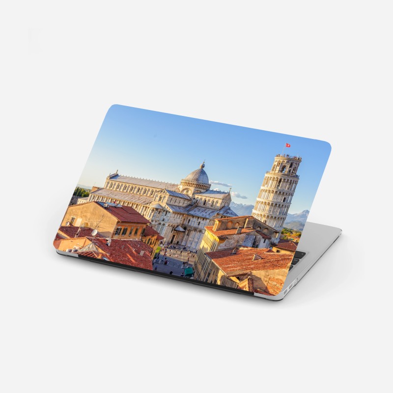 Naklejka na laptopa delikatny pastelowy wzór kwiatowy – Wallissimo®