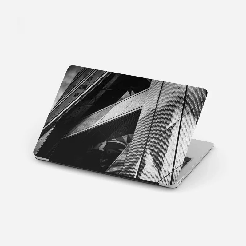 Naklejka na laptopa złote liście w stylu line art – Wallissimo®