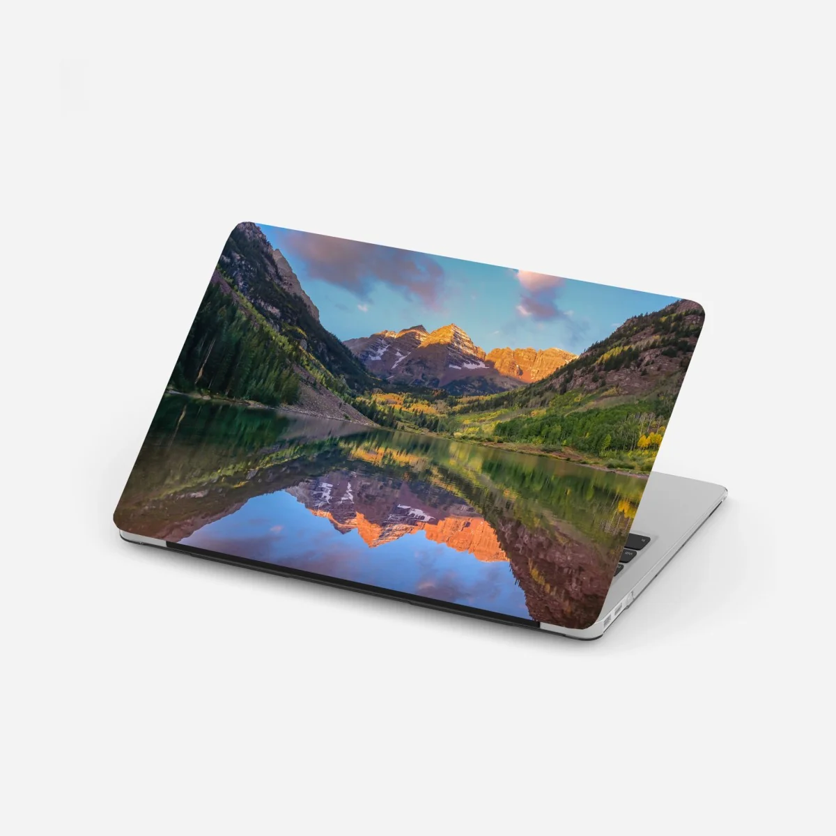 Naklejka na laptopa wschód słońca nad Maroon Bells – Wallissimo® Naklejka na laptopa wschód słońca nad Maroon Bells – Wallissimo®
