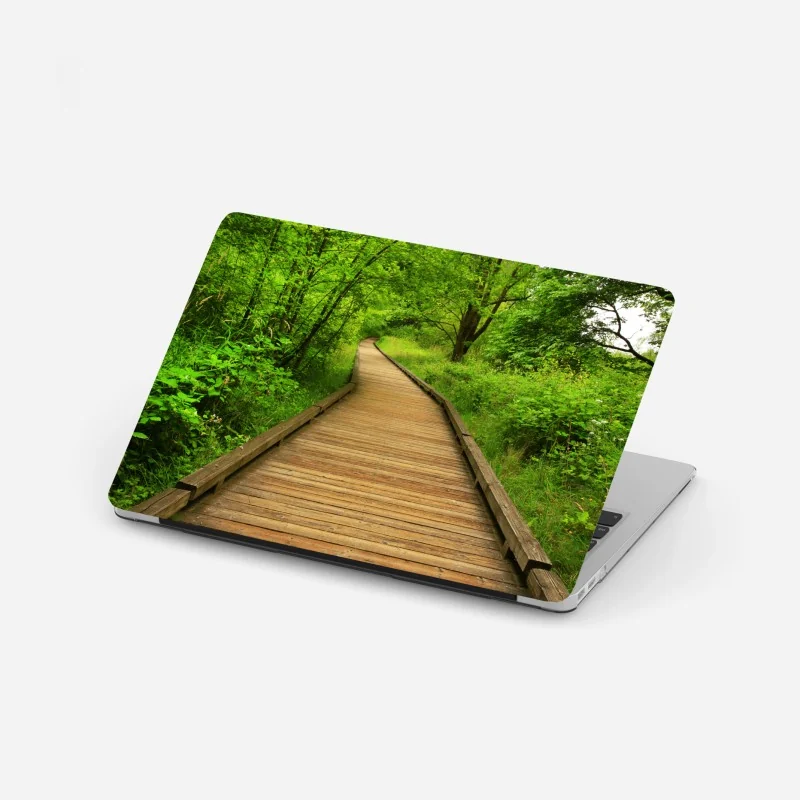 Naklejka na laptopa zbliżenie pola lawendy – Wallissimo®