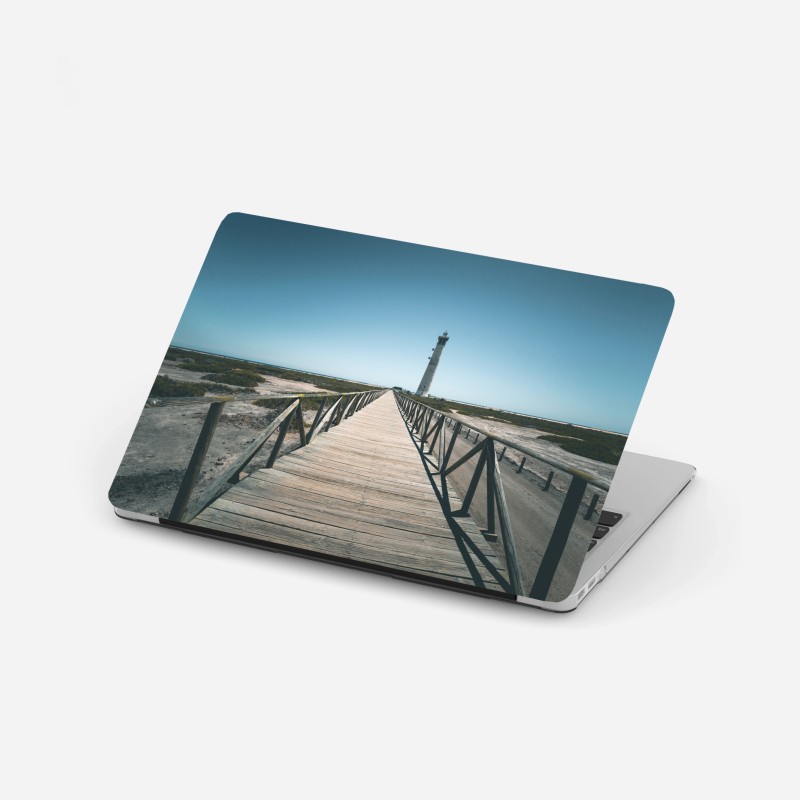 Naklejka na laptopa ponadczasowy czarno-biały geometryczny wzór – Wallissimo®