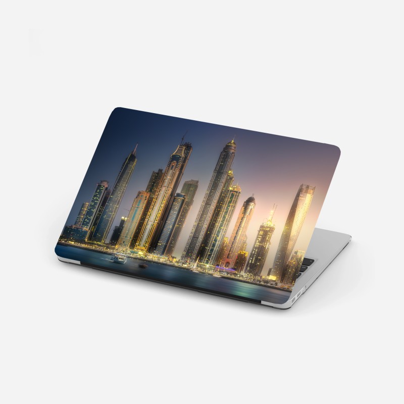 Naklejka na laptopa mszysty leśny strumień panorama – Wallissimo®