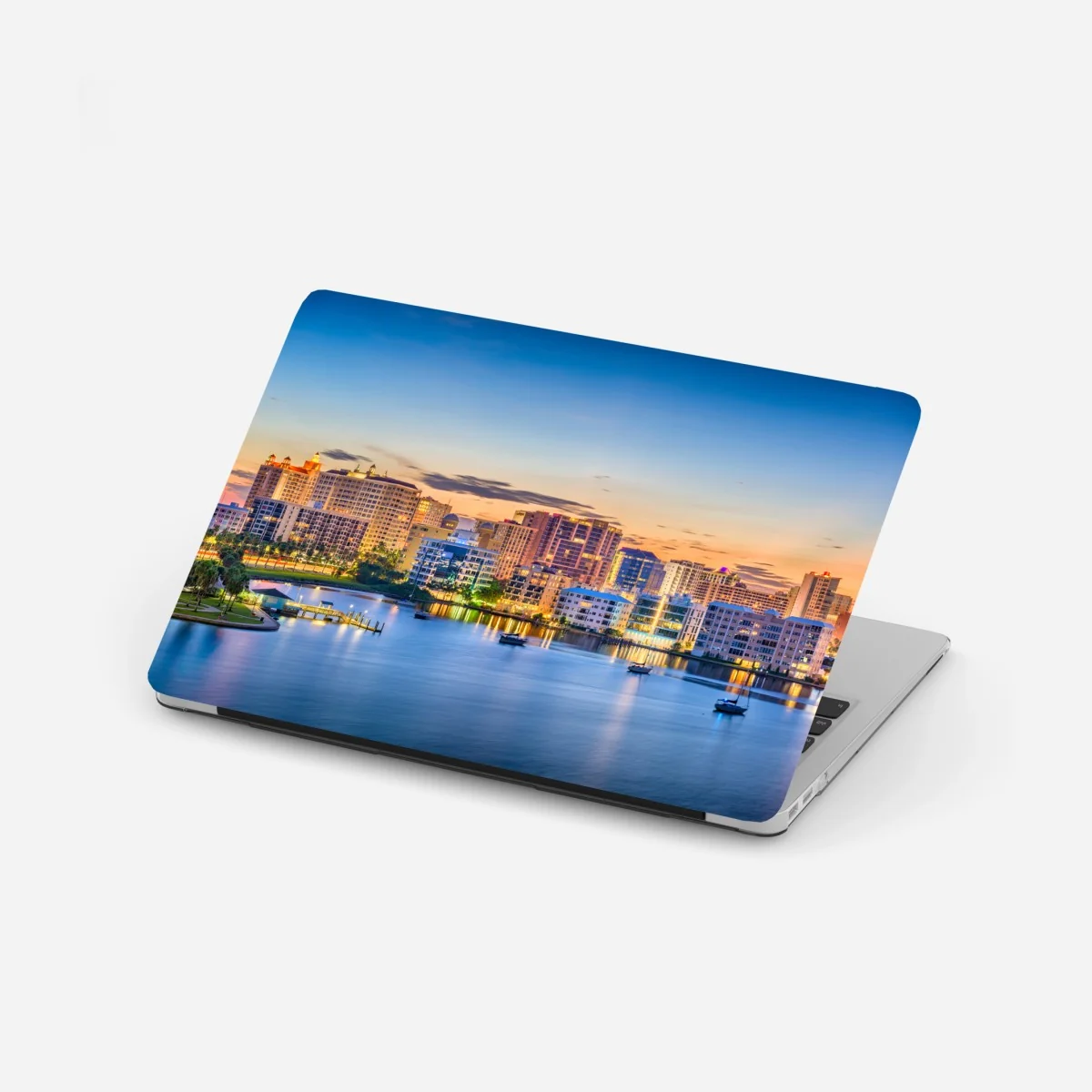 Naklejka na laptopa Sarasota o świcie nad zatoką – Wallissimo® Naklejka na laptopa Sarasota o świcie nad zatoką – Wallissimo®