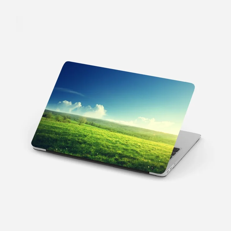 Naklejka na laptopa pole czerwonych maków – Wallissimo®