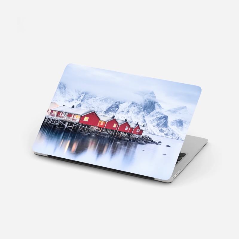 Naklejka na laptopa palmy na plaży w Punta Cana – Wallissimo®