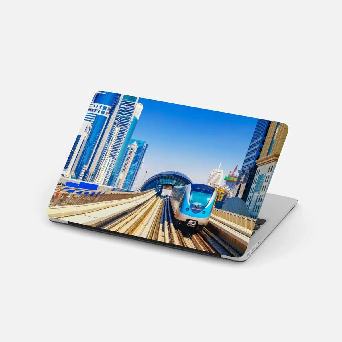 Naklejka na laptopa miejski pociąg metra w słońcu – Wallissimo® Naklejka na laptopa miejski pociąg metra w słońcu – Wallissimo®