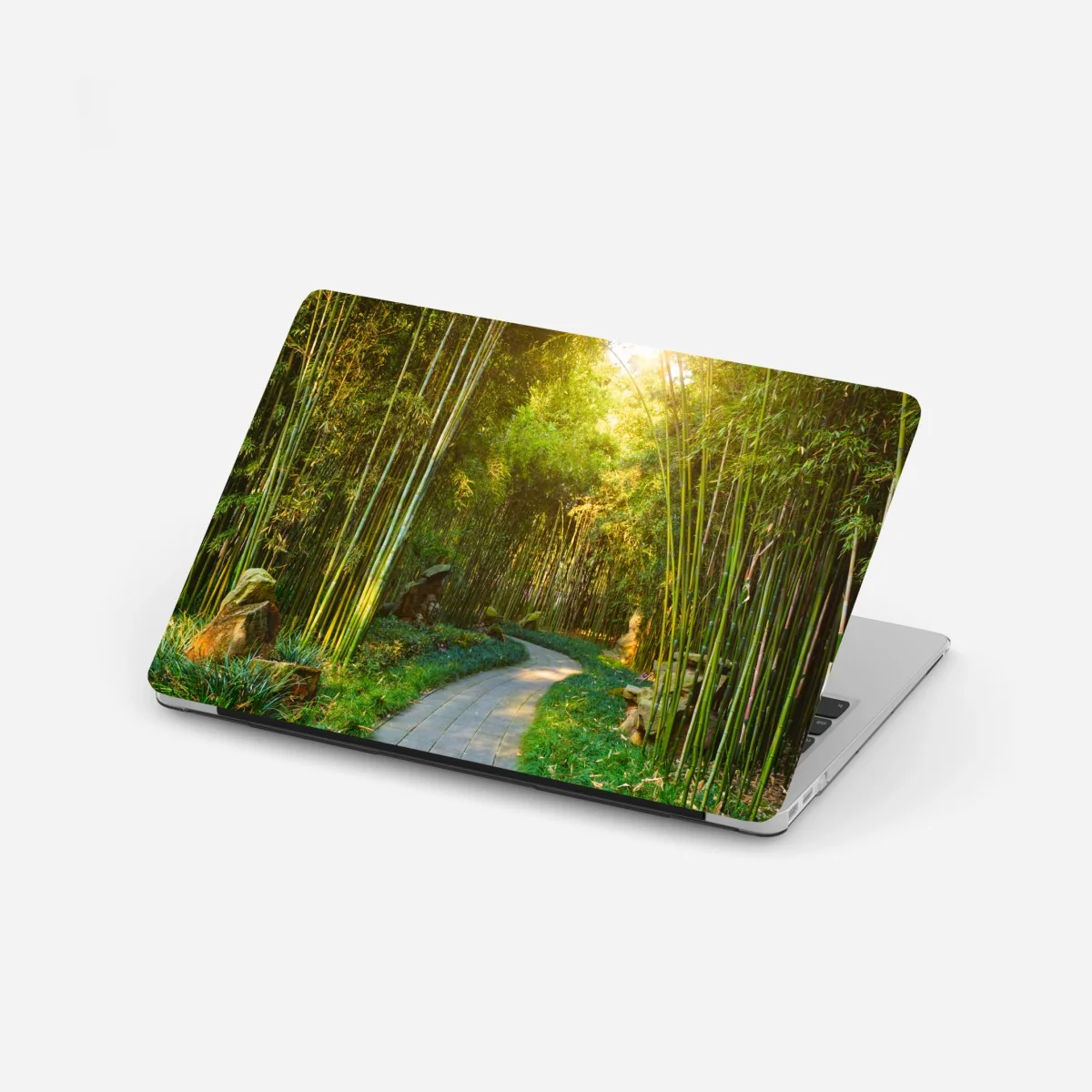 Naklejka na laptopa spokojna ścieżka w bambusowym lesie – Wallissimo®