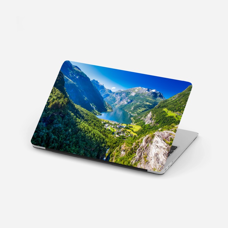 Naklejka na laptopa palmy na plaży w Punta Cana – Wallissimo®