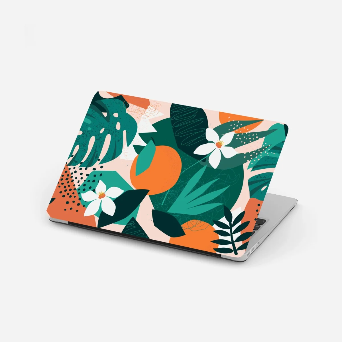 Naklejka na laptopa tropikalne liście i cytrusowa ilustracja – Wallissimo® Naklejka na laptopa tropikalne liście i cytrusowa ilustracja – Wallissimo®