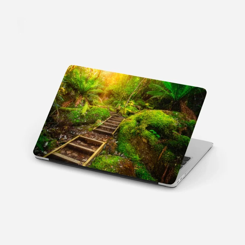 Naklejka na laptopa Kobe panorama portu o zmierzchu – Wallissimo®