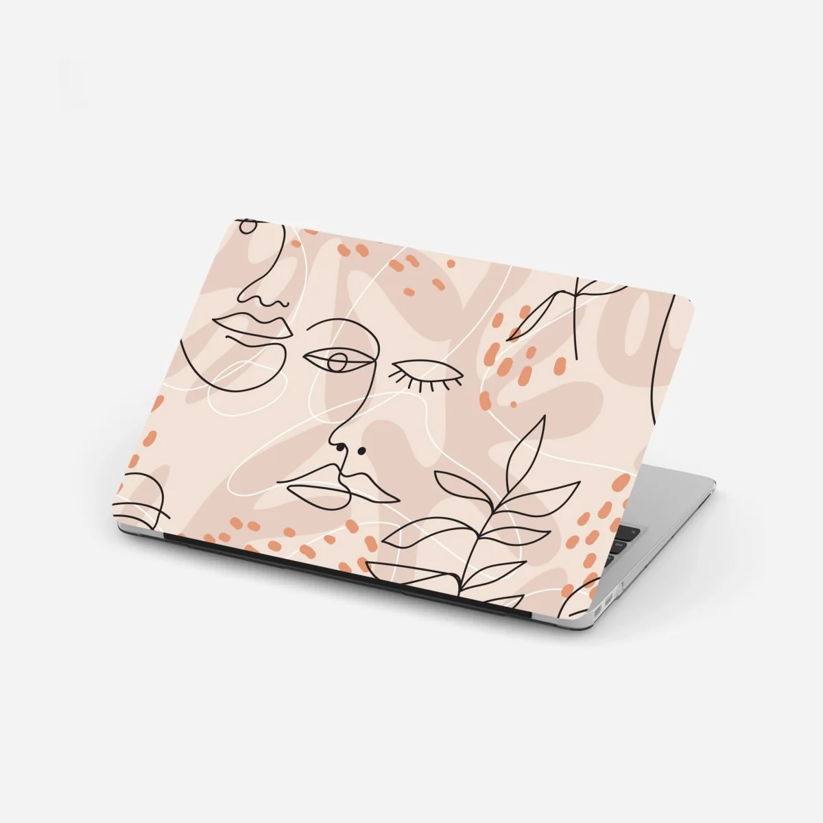 Naklejka na laptopa pastelowe szkice twarzy – Wallissimo®