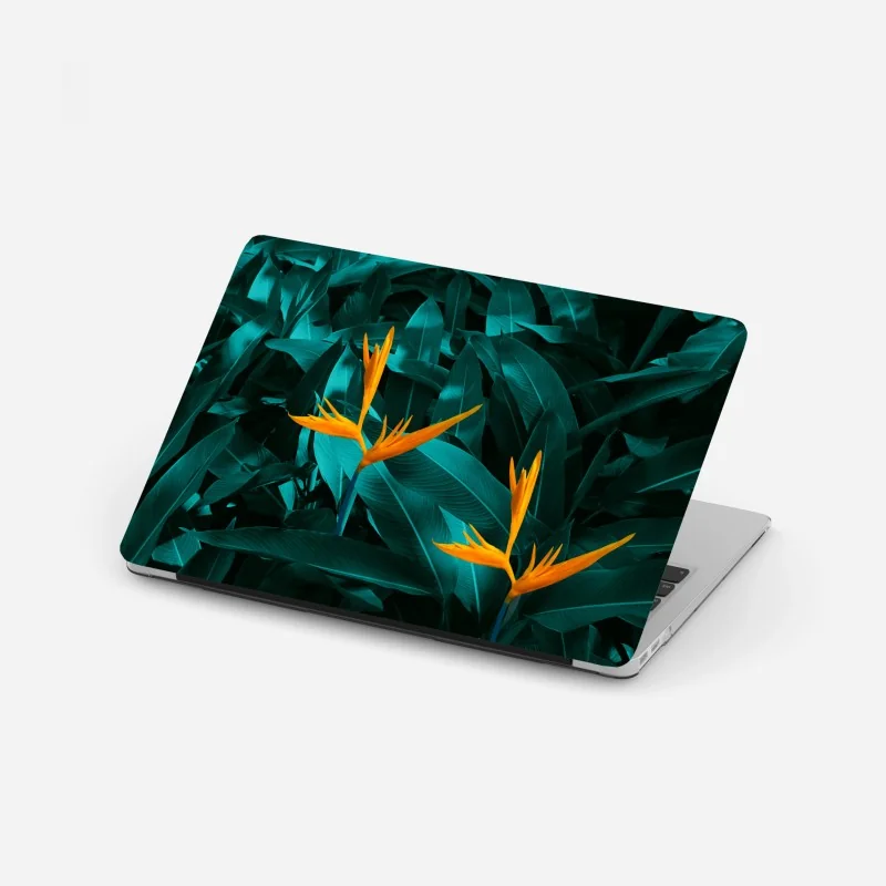 Naklejka na laptopa pastelowe magnolie na beżowym tle – Wallissimo®