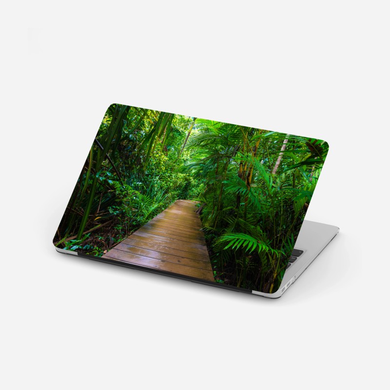 Naklejka na laptopa surfer przy złotym zachodzie słońca – Wallissimo®