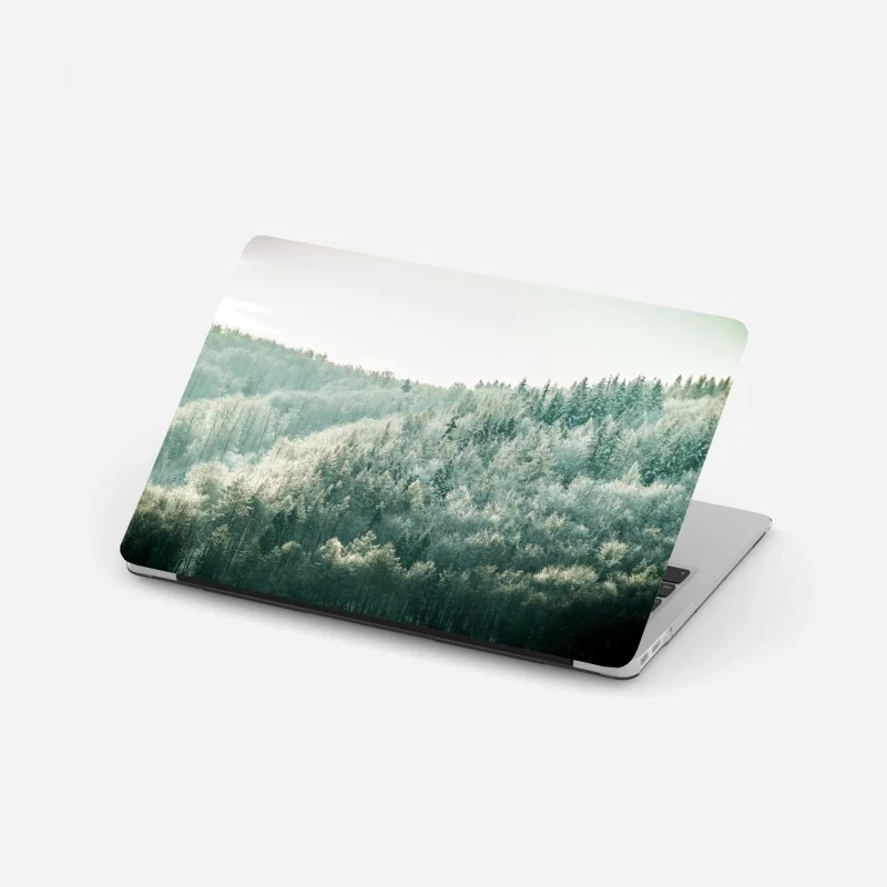 Naklejka na laptopa orientalny wzór z drzewami i liśćmi – Wallissimo®