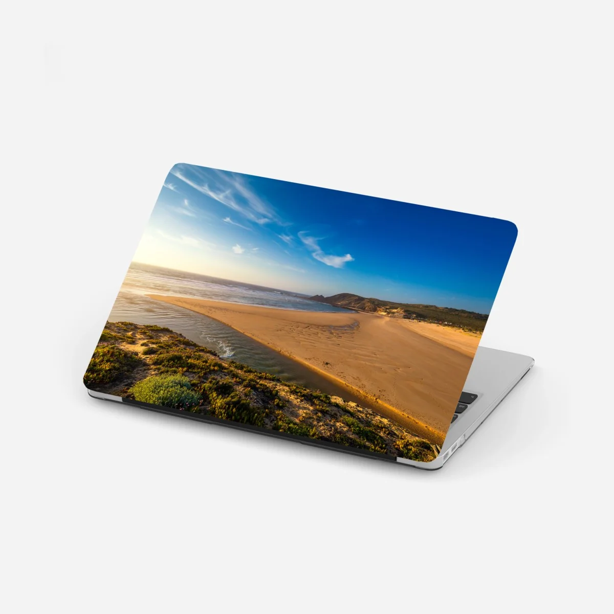 Naklejka na laptopa Praia da Amoreira panoramiczny widok – Wallissimo®