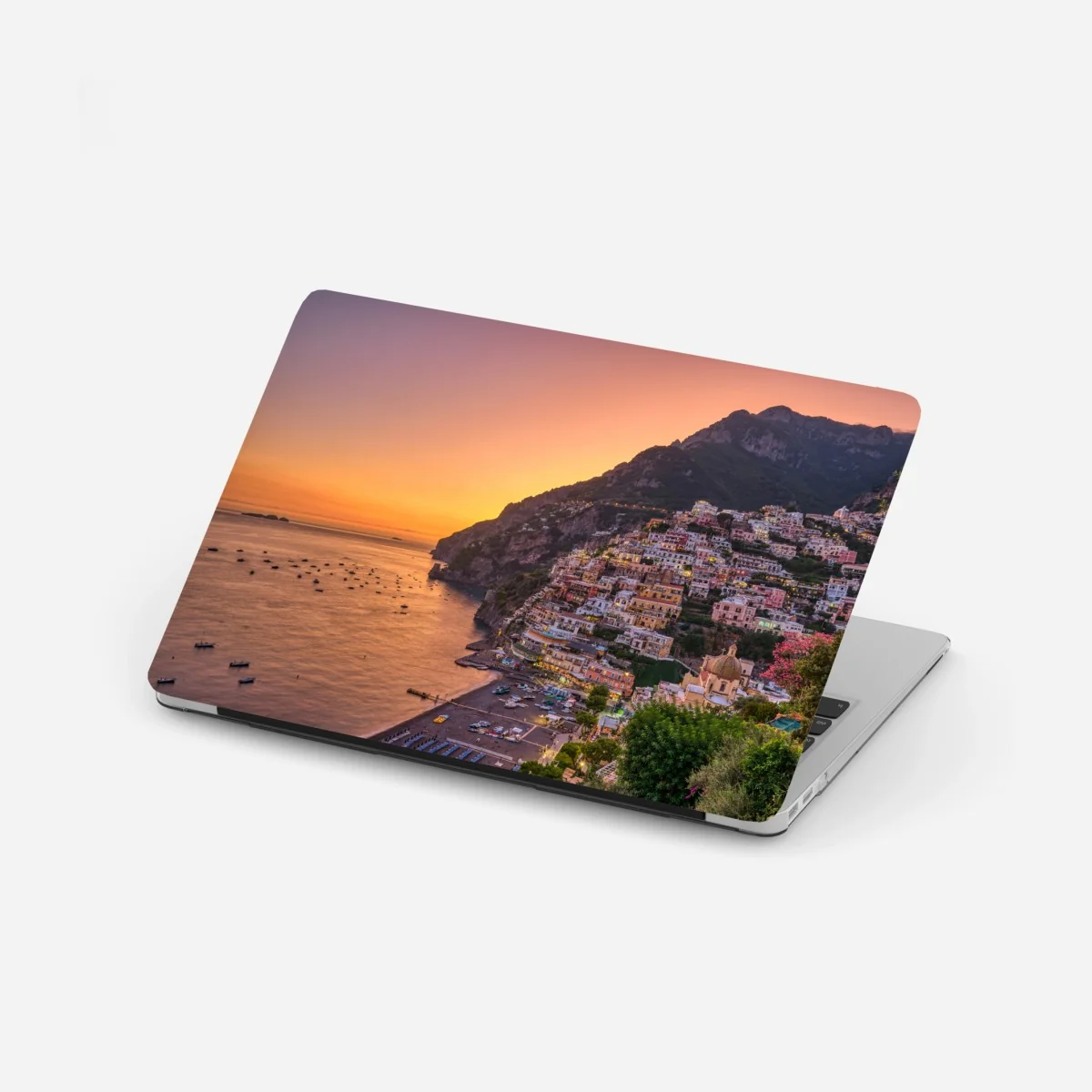 Naklejka na laptopa zachód słońca nad Positano, Wybrzeże Amalfitańskie – Wallissimo® Naklejka na laptopa zachód słońca nad Positano, Wybrzeże Amalfitańskie – Wallissimo®